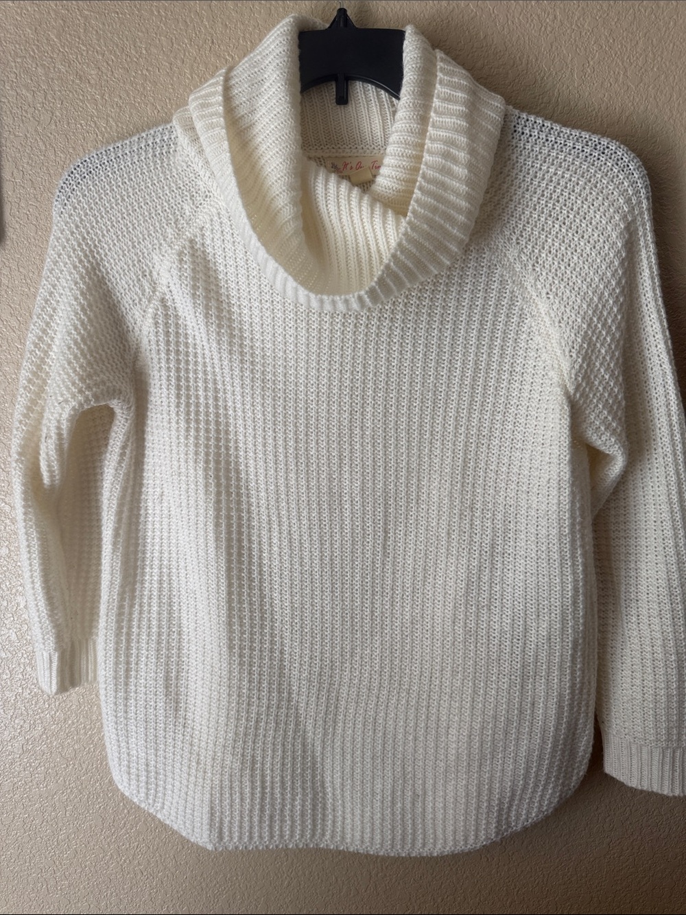 It's Our Time Cream Cowl Neck Sweater
